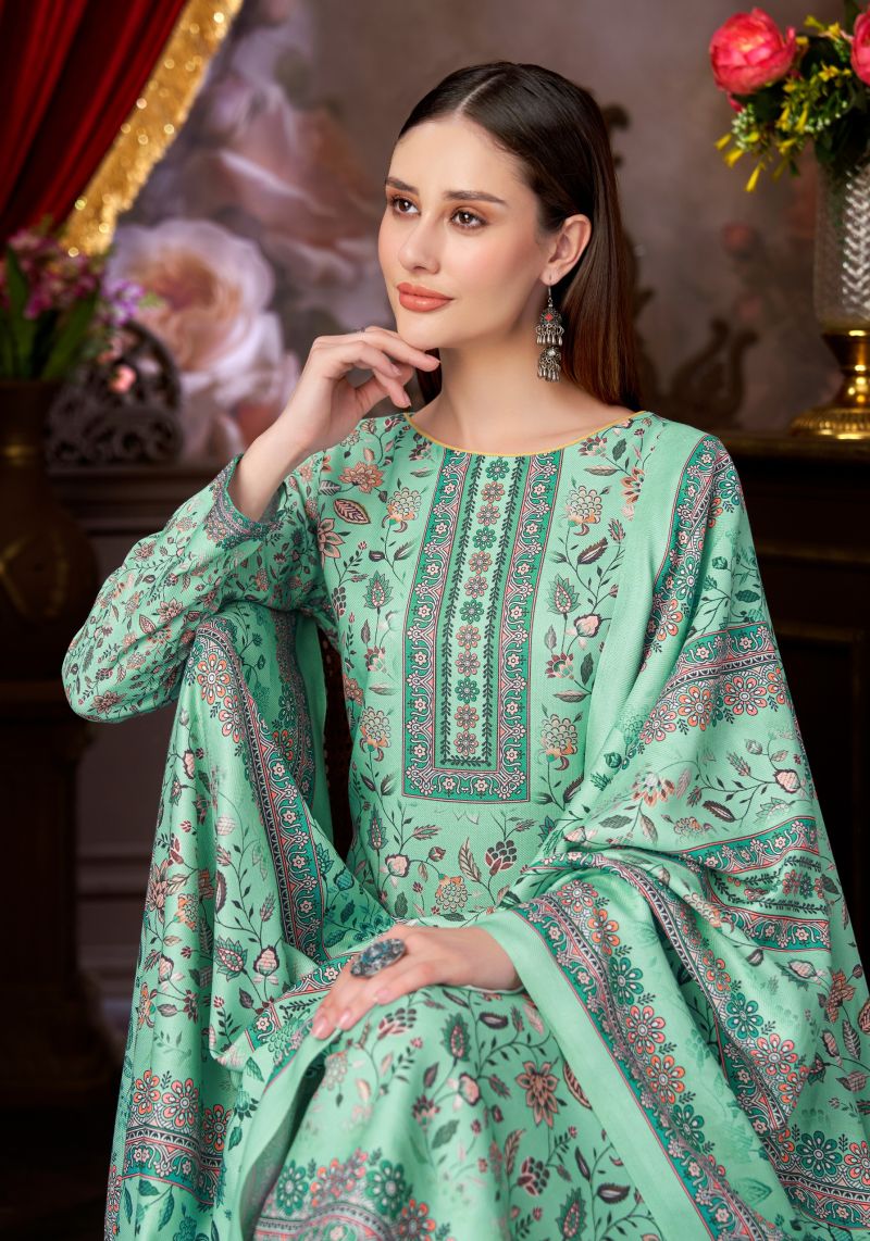 Winter Aura By Alok Viscose Pashmina Dress Material 
